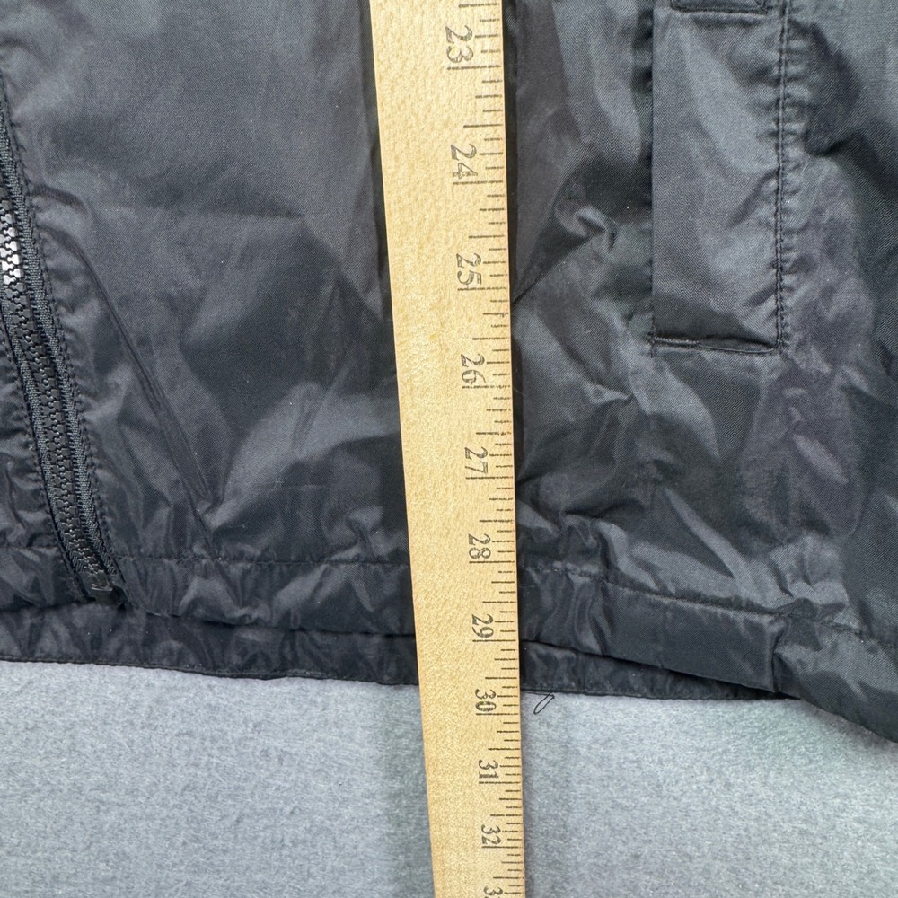 Eddie Bauer Mens Medium Waterproof Nylon Hooded Windbreaker Jacket‎ Green Black - Picture 12 of 13